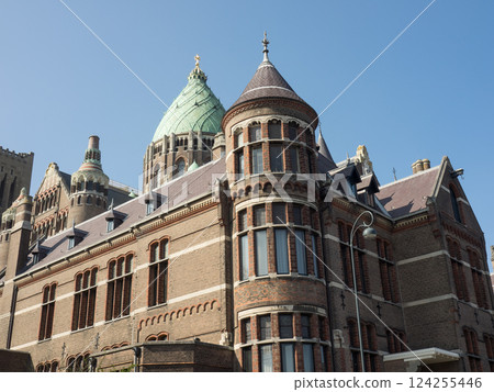 the city of Haarlem in the netherlands 124255446