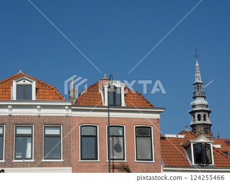 the city of Haarlem in the netherlands 124255466