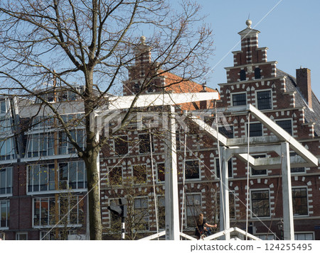 the city of Haarlem in the netherlands the city of Haarlem in the netherlands 124255495