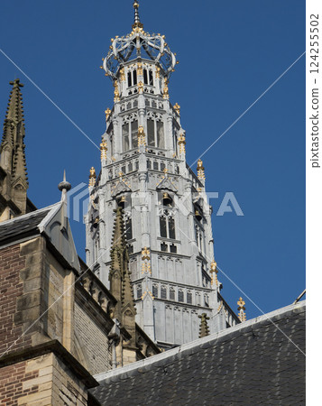 the city of Haarlem in the netherlands 124255502