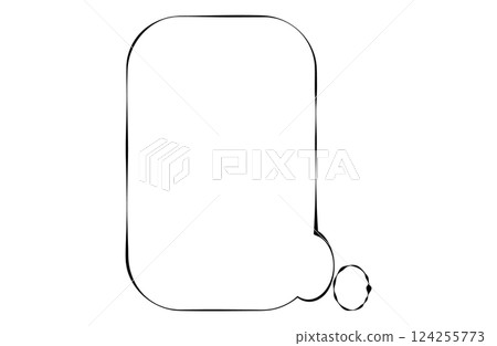 Rounded Speech Bubble Rounded Speech Bubble 124255773