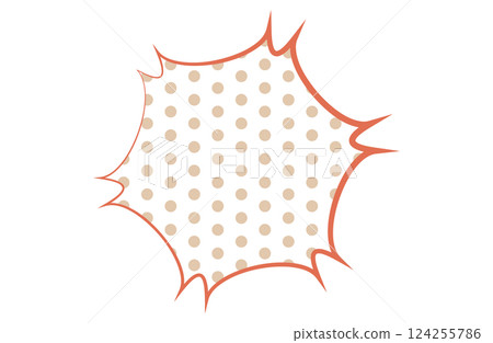 Spiky speech bubble 124255786