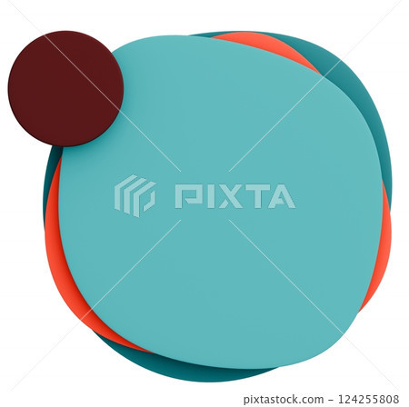 3D background material_Pop frame_Colorful 3D background material_Pop frame_Colorful 124255808