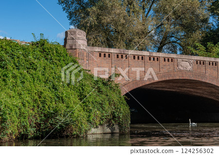 the city of Hamburg at the alster river in germany the city of Hamburg at the alster river in germany 124256302