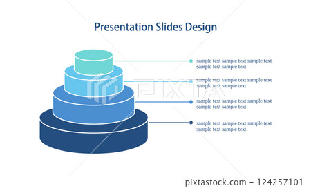 3D 四元素圓柱金字塔資訊圖表 16:9 投影片模板 3D 四元素圓柱金字塔資訊圖表 16:9 投影片模板 124257101