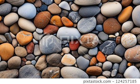 Colorful stone texture 124257185