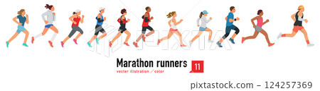 Marathon runner 124257369