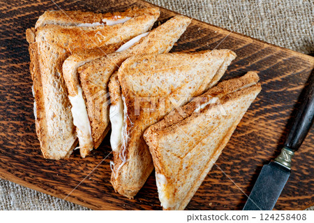 Grilled cheese sandwich. Grilled cheese sandwich. 124258408