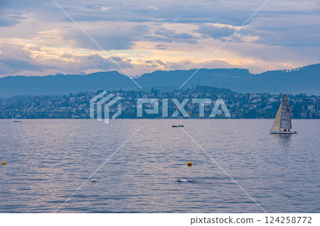 View of the Swiss countryside and clean water sources View of the Swiss countryside and clean water sources 124258772