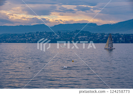 View of the Swiss countryside and clean water sources View of the Swiss countryside and clean water sources 124258773