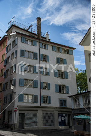 View of the Swiss countryside and clean water sources View of the Swiss countryside and clean water sources 124258809