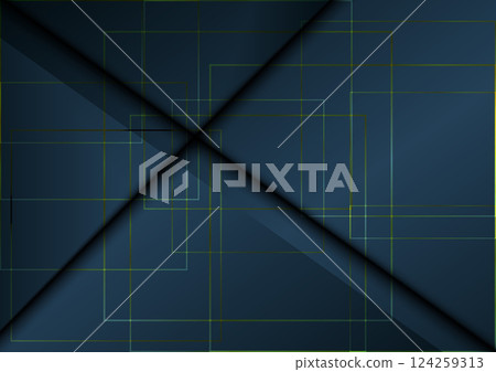 Abstract Geometric Gold and dark blue Color Overlay Gradient with Gold Frames Background. illustration vector design Abstract Geometric Gold and dark blue Color Overlay Gradient with Gold Frames Background. illustration vector design 124259313