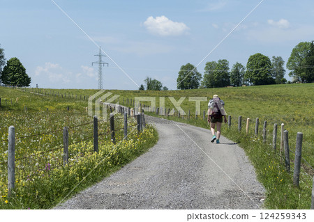 Hiking trail Weitnau to Hopfen, Munich Way of St. James, Bavaria, Germany 124259343
