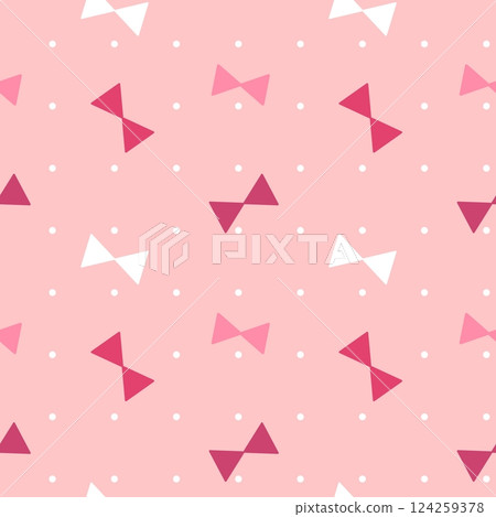 Pink ribbon pattern background material seamless pattern Pink ribbon pattern background material seamless pattern 124259378