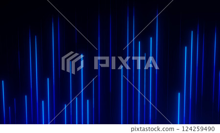 Abstract digital background with futuristic blue glowing shiny neon particles flying upward. Big data connection visualization. Virtual event minimalistic structure. Abstract digital background with futuristic blue glowing shiny neon particles flying upward. Big data connection visualization. Virtual event minimalistic structure. 124259490