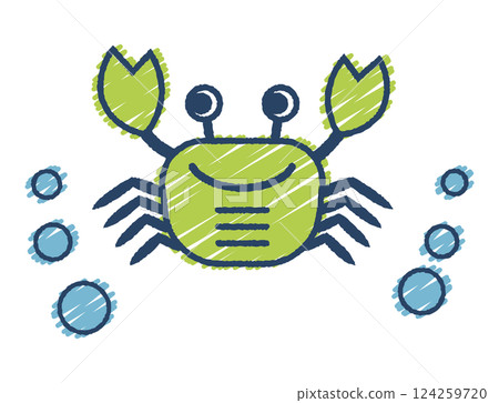 Hand-drawn crab illustration Hand-drawn crab illustration 124259720