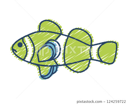 手繪小丑魚插圖 手繪小丑魚插圖 124259722