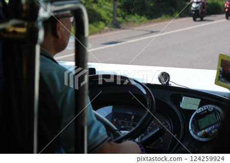Male express bus driver Male express bus driver 124259924