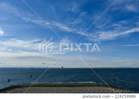 Tokyo buildings as seen from Umihotaru 124259986