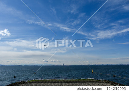 Tokyo buildings as seen from Umihotaru Tokyo buildings as seen from Umihotaru 124259993