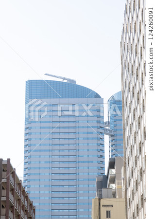 urban landscape with buildings urban landscape with buildings 124260091