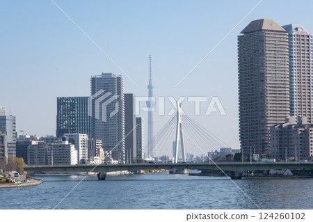 隅田川和摩天大樓,可欣賞晴空塔 隅田川和摩天大樓,可欣賞晴空塔 124260102