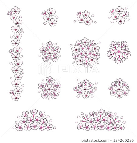 櫻花植物插圖集 櫻花植物插圖集 124260256