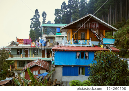 House in Eastern Himalayas region of India 124260308
