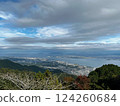 Autumn scenery of Lake Biwa seen from Mount Hiei 124260684