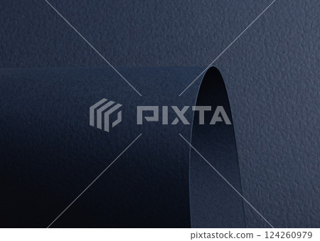 Navy blue paper background with a matte texture and rough grain. Deep, dark tones create an elegant, 124260979