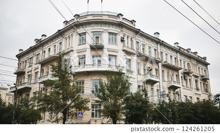 The central streets of Vladivostok and the architecture of the city. The central streets of Vladivostok and the architecture of the city. 124261205
