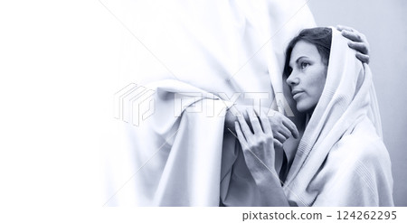 Jesus hugging a praying woman Jesus hugging a praying woman 124262295