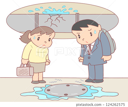 社會問題 - 水管爆裂、漏水、基礎設施老化、水利基礎設施 社會問題 - 水管爆裂、漏水、基礎設施老化、水利基礎設施 124262575