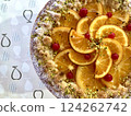 Homemade orange tart 124262742