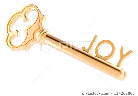 Key to joy, 3D rendering 124262803