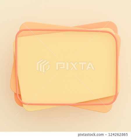 3D背景材料_流行框架_橙色 3D背景材料_流行框架_橙色 124262865