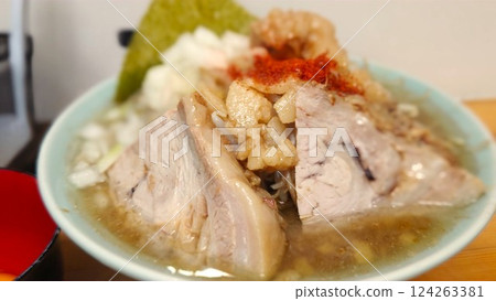 Delicious pork ramen Delicious pork ramen 124263381