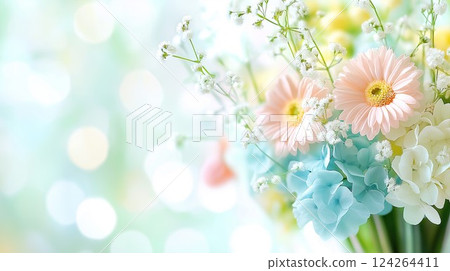 閃閃發光的背景上的插花 124264411