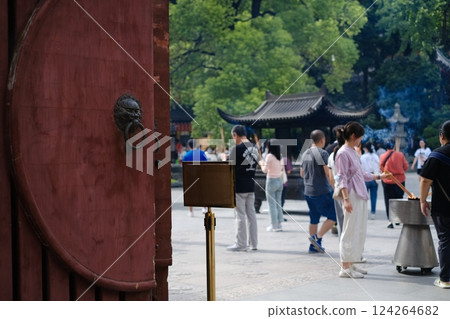 中國寺廟大門 中國寺廟大門 124264682