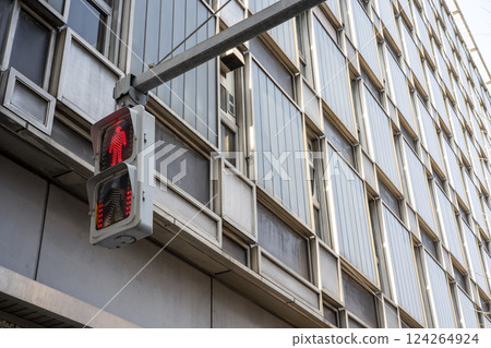 pedestrian signal red red light traffic light japan 124264924