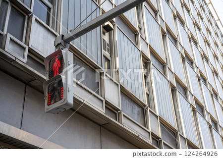 pedestrian signal red red light traffic light japan 124264926