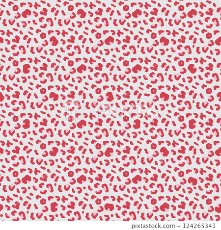 Abstract camouflage seamless pattern. Bold color leopard or ocelot print allover background. Jaguar fur continuous vector hand drawn ornament. Surface pattern design monochrome animalistic motif Abstract camouflage seamless pattern. Bold color leopard or ocelot print allover background. Jaguar fur continuous vector hand drawn ornament. Surface pattern design monochrome animalistic motif 124265341