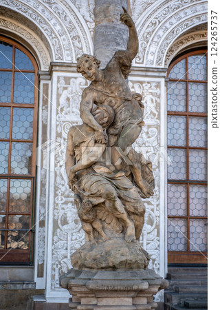 Tennis room palace in the Royal Garden of the Prague Castle in Prague, Czech Republic 124265737