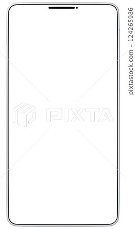 3D material_smartphone_white 3D material_smartphone_white 124265986