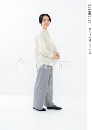 Woman portrait full body 124266568