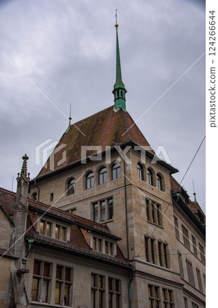 Beautiful natural scenery and cityscapes in Switzerland, Europe 124266644