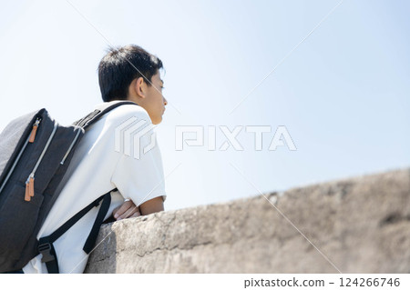 A boy gazing at Natsumi - Relaxing image 124266746