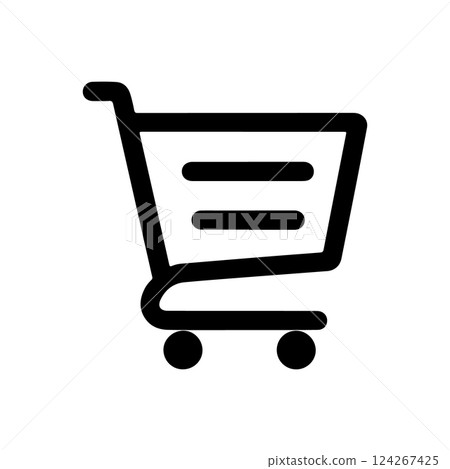 Shopping basket icon vector design Shopping basket icon vector design 124267425