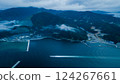Aerial view of Onagawa Bay 124267661