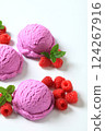Berry fruit ice cream 124267916